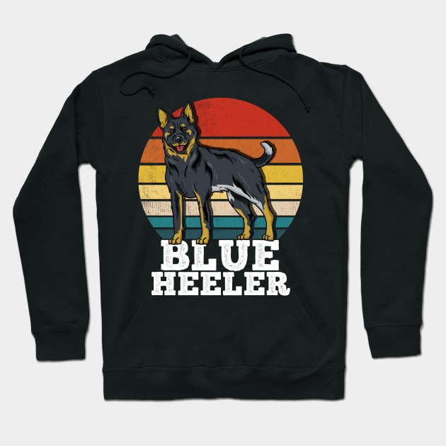 Blue Heeler Dog Owner Retro Hoodie by KAWAIITEE